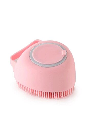 Choice3 As the pictures Heart-shaped Pink Bathroom Puppy Big Dog Cat Bath Massage Gloves Brush Soft Safety