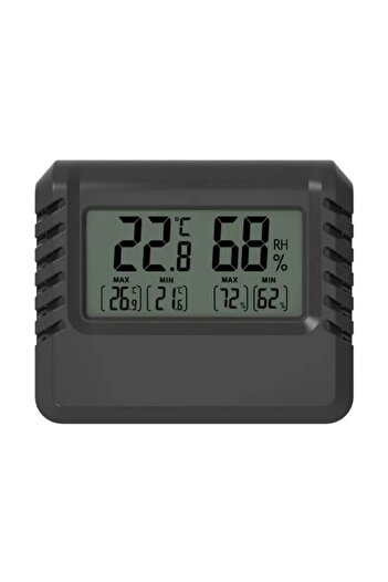 Choice مقياس حرارة رقمي صغير بشاشة LCD من B-Max Min Value لقياس درجة حرارة الغرفة الداخلية والرطوبة على الحائط