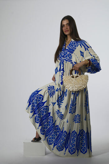 ABBRA Women's Katleya Model 100% Viscose Summer Dress