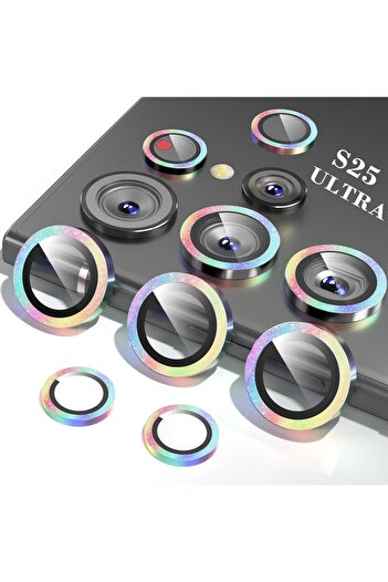 AWH lens for Samsung Galaxy S25 Ultra, Tempered Glass with Aluminum Edging, Anti-Scratch