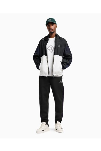Armani Exchange Ανδρικό μπλουζάκι με κανονική εφαρμογή 100% βαμβακερό στρογγυλό λαιμό AX με λογότυπο λευκό μπλουζάκι