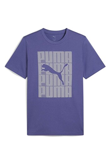 Puma Μπλουζάκι Puma Graphics Wording Tee, Μπλε, Ανδρικό