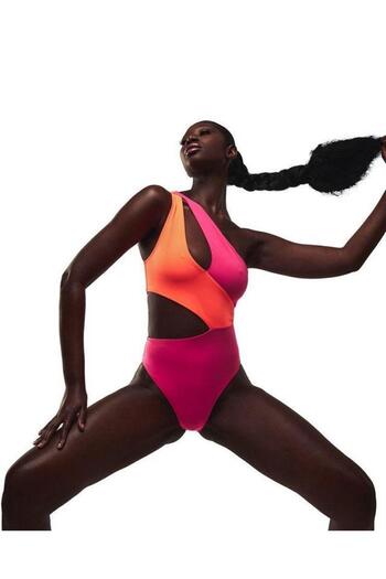 DEEP BEACH Color Block Cut Out Μαγιό Db 200786 μ