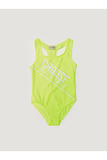 DEEP BEACH White Printed Swimsuit for Girls - Db 200798 Cm