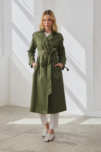 QANU Classic Trench Coat Green