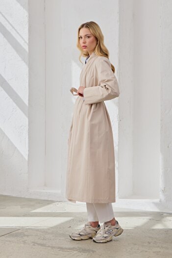 QANU Moon Trench Coat Beige