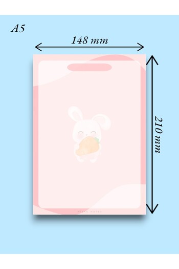Mirya Notes Rabbit Patterned A5 Notepad - Notepad