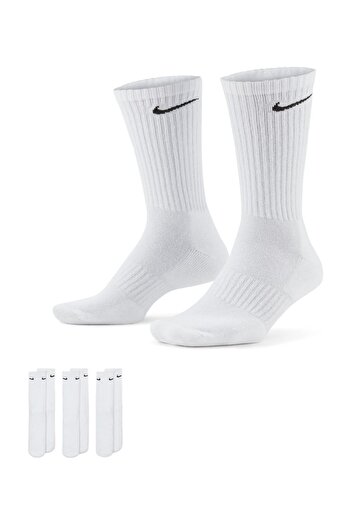 Nike Unisex Everyday Cush Crew - Пакет от 3 чифта удобни чорапи Sx7664-100