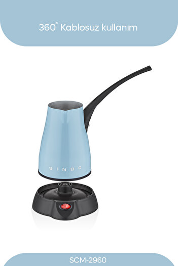 Sinbo SCM-2960 - Wireless Inox Electric Coffee Pot