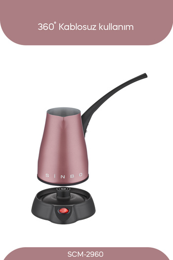 Sinbo SCM-2960 - Wireless Inox Electric Coffee Pot