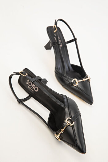 SOHO Black Women's Classic Heeled Shoes 20411