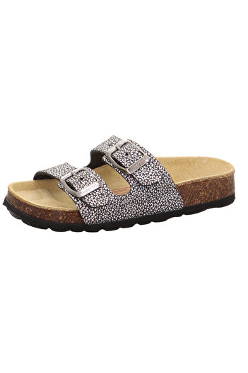 Superfit Black Girl's Slippers 1- 800111 -0050-2 Fussbettpantoffel