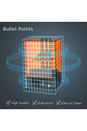 Choice 1PCS 270X270X400MM DLP LCD Photocuring 3D Printer Fire Dust Light and Heat Insulation Protective Cov