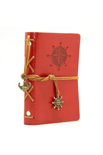 Wolawood Sailor Compass Themed Leather Cover Notebook Retro Vintage Nostalgic Memory Souvenir Luxury Concept Gift