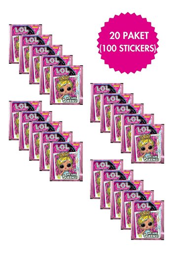 Panini Licensed L.O.L Lol Surprise Collection 20 Pack (100 Stickers) Sticker