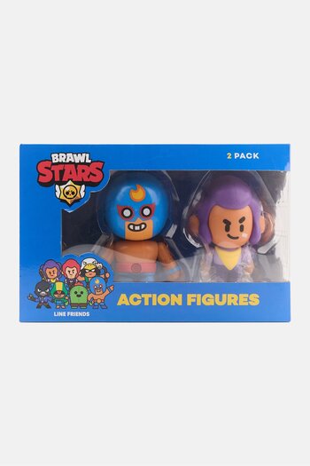 BRAWL STARS 2 Pack Line Friends 16,5 cm Action Figure, Assorted