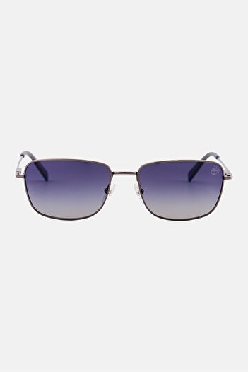 Timberland Men TB933808D57 Rectangle Sunglasses, Smoke Black