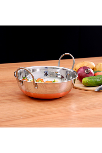 ROYALFORD 21 Cm Kadai with Copper Bottom - Kadai Cookware