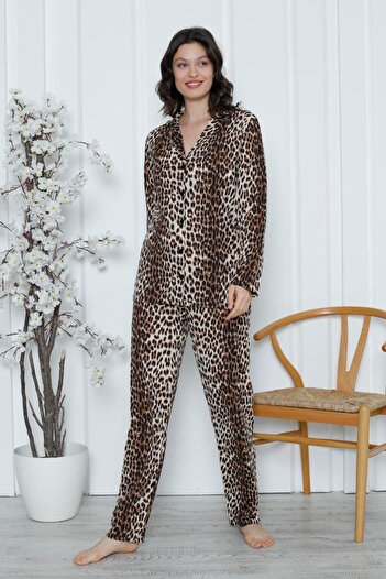 ŞİMAL Long Sleeve Women's Pajama Set - 245073
