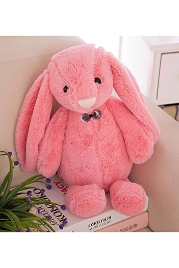 Sole Uyku Arkadaşım Papyonlu Uzun Kulak Bunny Peluş Tavşan 65 Cm