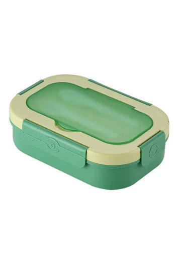 fulina 1.3L Lunch Box,With 3-Compartment,23*16*6cm,durable,for home,Office,Green