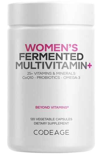 Codeage Women's Daily Multivitamin, 25+ Vitamins & Minerals, Fermented, Vegan - 120 Capsules