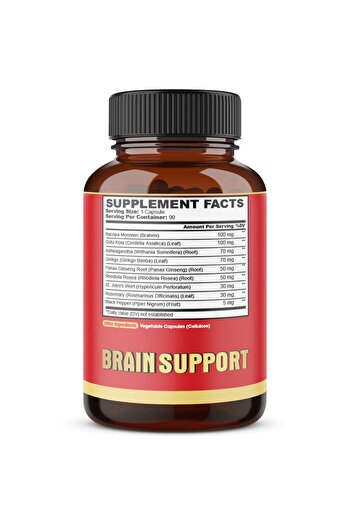 agobi 9in1 Brain Support - Ashwagandha, Gotu Kola, Bacopa Monnieri - 90 Capsules - 3-Month Supply