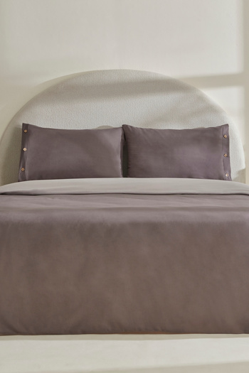 Karaca Home Anthracite Single Duvet Cover Set - 100% Cotton Base