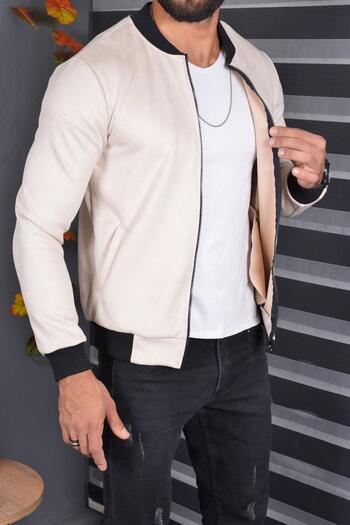 Oksit Ανδρικό σουέτ τζάκετ Eddy Extra Slim Fit Seasonal