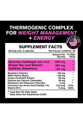 VitaRaw Thermogenic Fat Burner for Women – Appetite Suppressant & Metabolism Booster