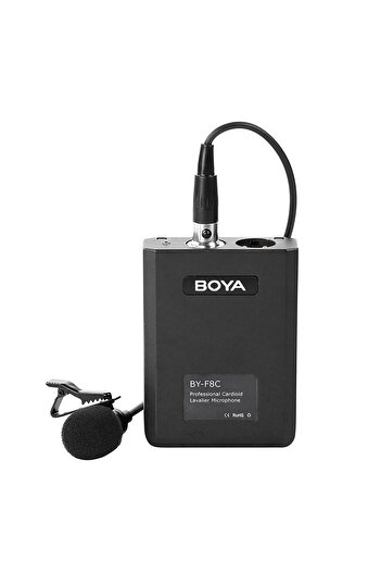 BOYA By-f8c Tek Yönlü Akustik Vokal Yaka Mikrofonu