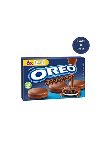 Oreo Sütlü Çikolata Kaplamalı Vanilyalı Bisküvi 246 gr - 2 Adet