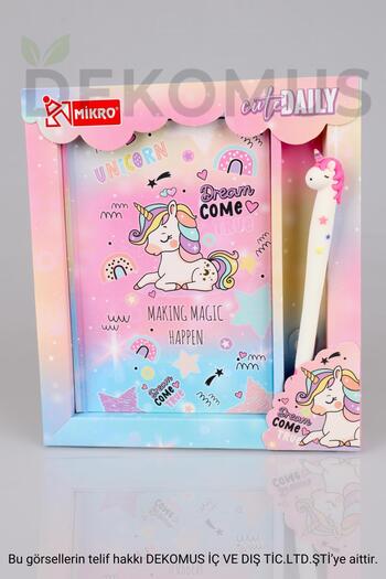 Mikro Dekomus Special Boxed Agenda and Gel Pen Set