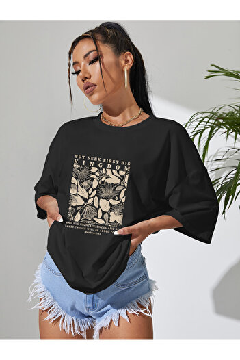 uyguntarz But Seek First His Kingdom Printed Design Tshirt