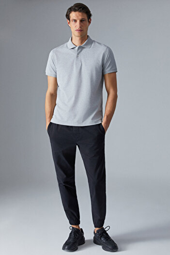 GRIMELANGE Monaghan Men's Polo Neck Relaxed Fit Placket Button Short Sleeve Grimelange T-Shirt