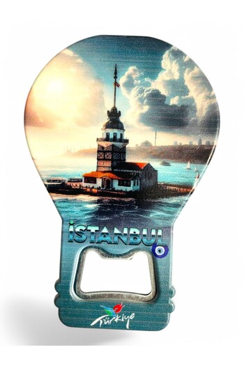 GALATA GIFT Bottle Opener Opener Magnet Balloon Shaped Decorative Soda Soda Opener Maiden's Tower Themed