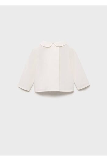 MANGO Baby Cotton Bebe Collar Blouse