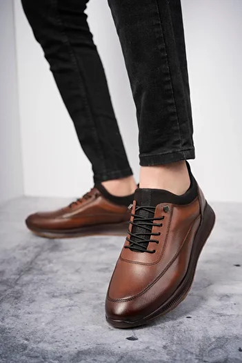 MUGGO Fire Guaranteed Men's Daily Classic Genuine Leather Casual Comfortable Orthopedic Shoes