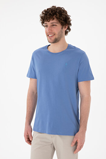 U.S. Polo Assn. Erkek Regular Fit Bisiklet Yaka Koyu Mavi Basic Tişört 50305924-VR032