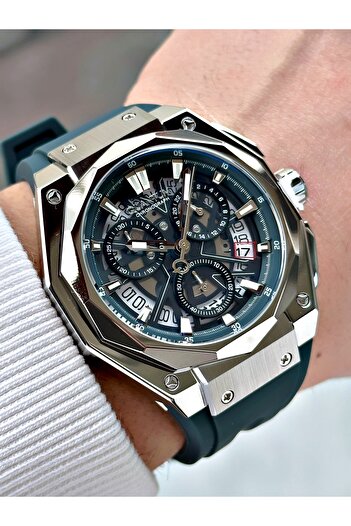 Quantum Function Gray Color 10 Atm Waterproof Steel Case Men's Wristwatch 1097.399