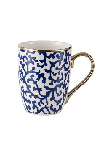 Madame Coco Myron Mug - Blue/White - 360 ml