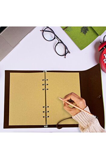 Wolawood Leather Cover Notebook – Vintage, Special Handmade, Unlined Diary, Agenda, Souvenir, Travel Note Book