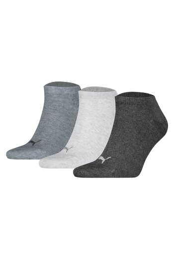 Puma Unisex Sneakersocken, 3er Pack - Sneaker Plain 3P, Logo, einfarbig