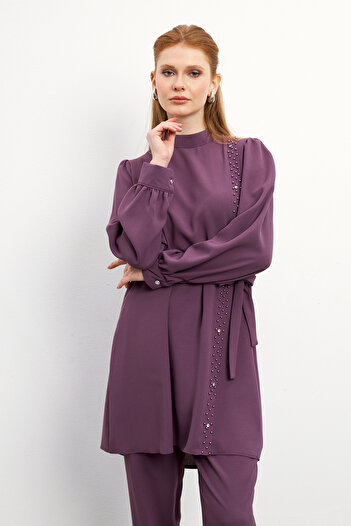 VAVİNOR Σετ Eliza Tunik και Pantalon - Λιλά