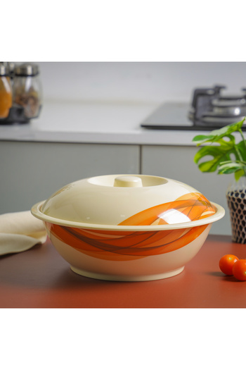 ROYALFORD 10" Melamine Ware Super Rays Bowl with Lid