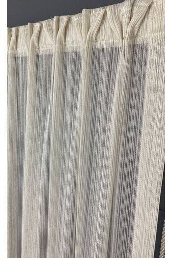 farbateks American Pleat Steel Glitter Gold Simple Modern New Planted Tulle Curtain
