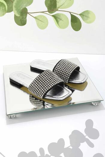 Bambi Metallic Lame Women's Slippers K04284008609