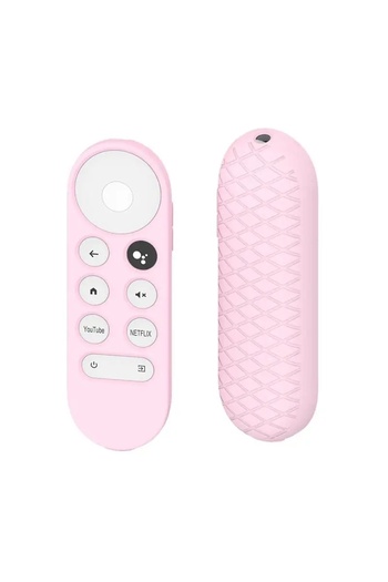 Choice Pink Silicone Protective Case for 2020 Google Chromecast SmartTV Remote Control Non-slip Soft Durabl
