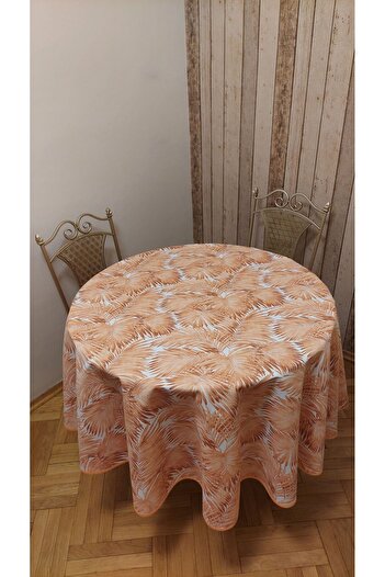 gonk Round, Duck (Liquid Pusher, Stain-Resistant) Fabric, Tablecloth