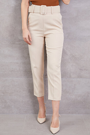 DPARİS High Waist Belted Trousers